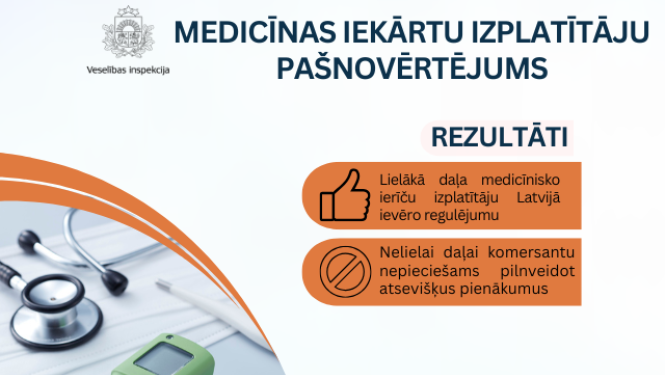 Medicīnas iekārtu izplatītāju pašnovērtējuma rezultāti un VI plānotās darbības