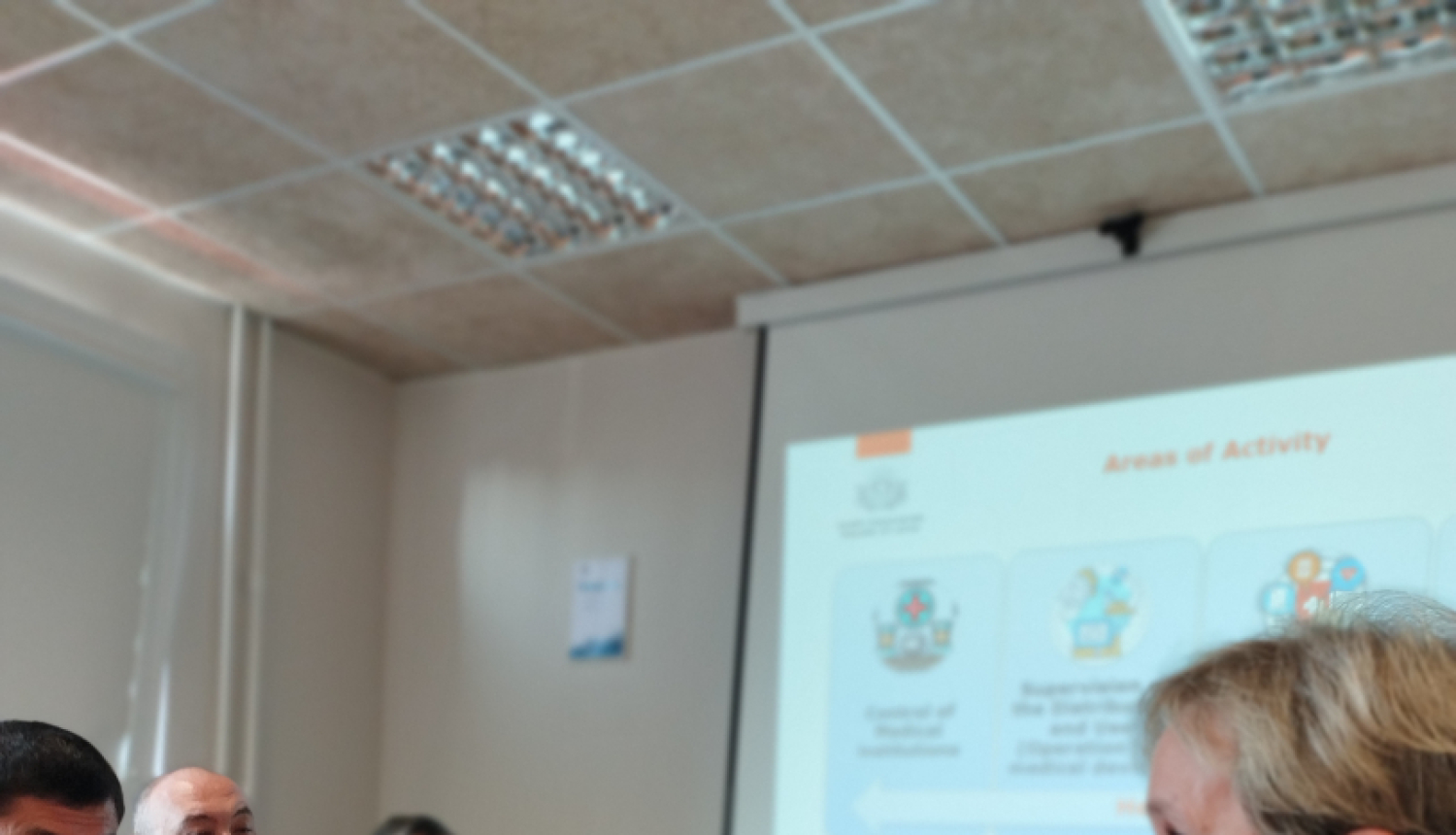 Veselības inspekcijas vadītāja un Uzbekistānas delegācija