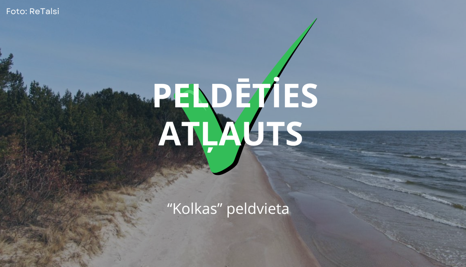 Kolkas peldvietā atļauts peldēties