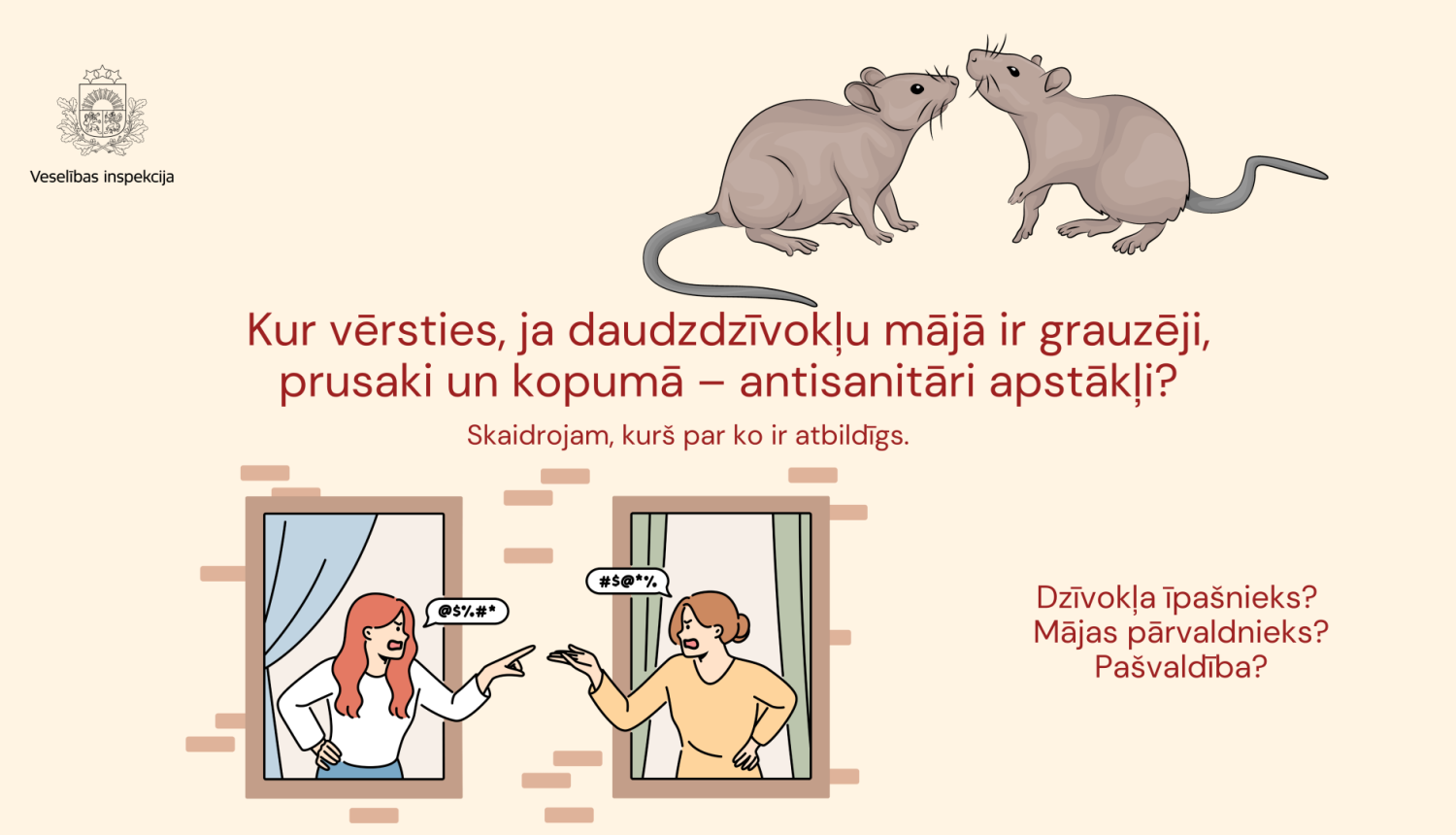 Kur vērsties par antisanitāriem apstākļiem kaimiņos