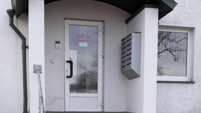 Veselības inspekcijas Ventspils filiāles ieejas durvis