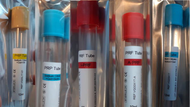 Fotoattēlā – Latvijas tirgū konstatētie PRP un PRF stobriņi.