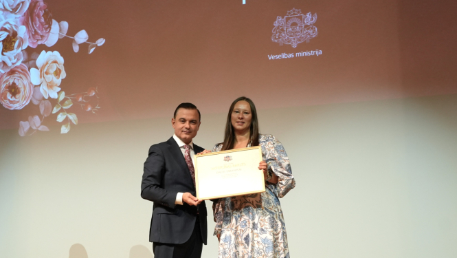 Dace Tarasova un veselības ministrs