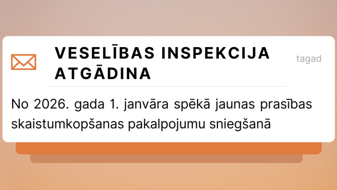 Veselības inspekcija atgādina