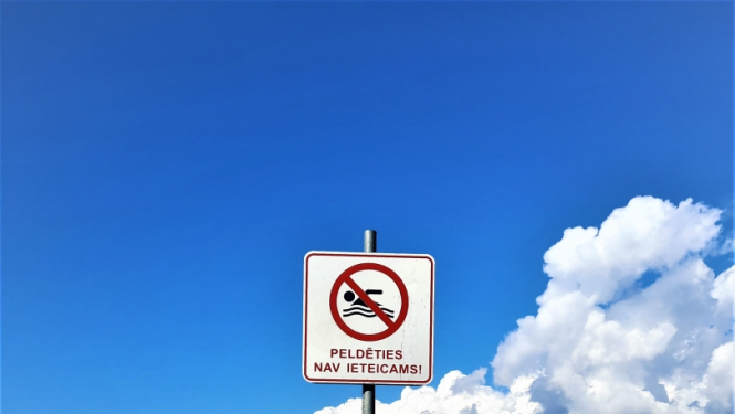 Informācija par peldēšanās ierobežojumiem