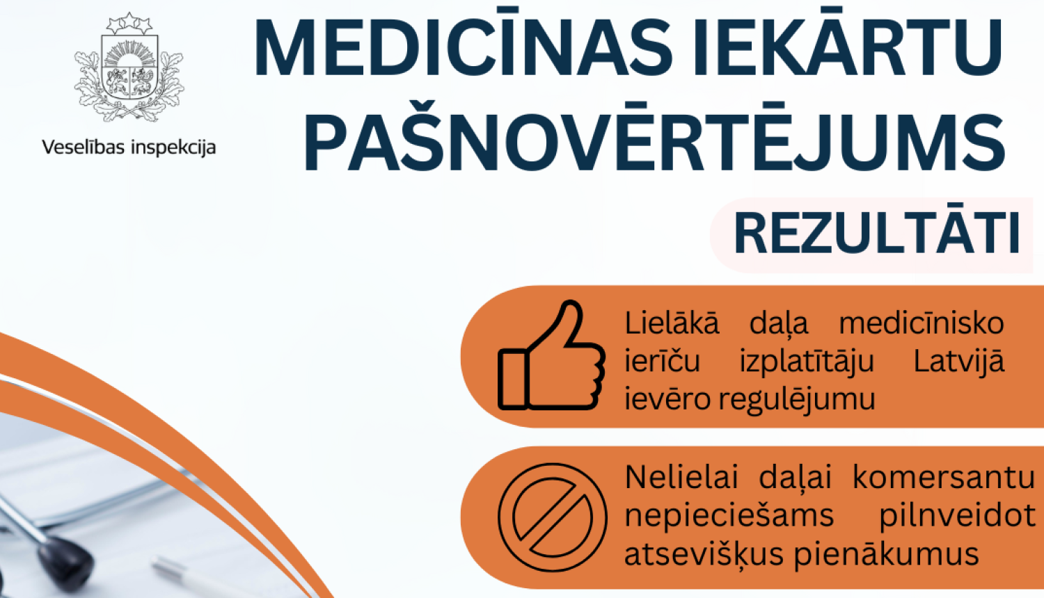 Medicīnas iekārtu pašnovērtējuma rezultāti