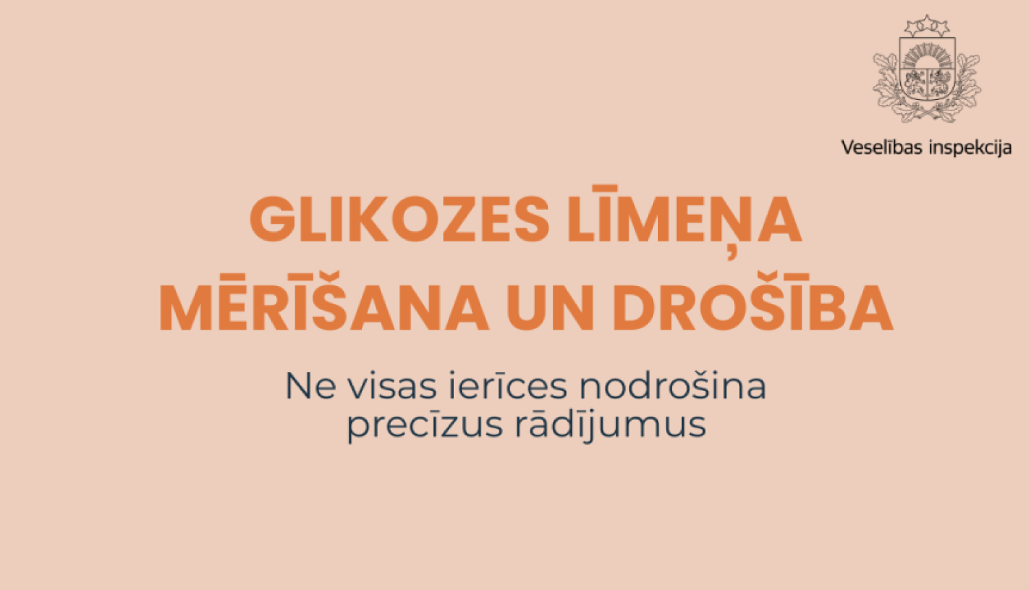 Glikozes līmeņa mērīšana un drošība