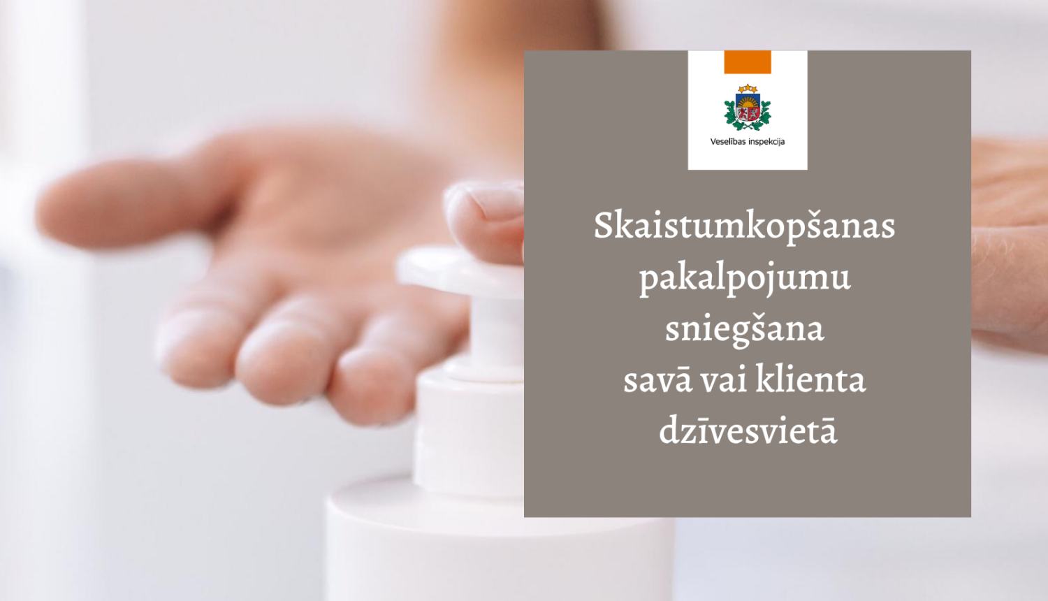 Skaistumkopšanas pakalpojumu sniegšana savā vai klienta dzīvesvietā